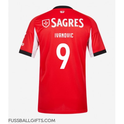 Benfica Franjo Ivanovic #9 Fußballbekleidung Heimtrikot 2025-26 Kurzarm Benfica Franjo Ivanovic #9 Fußballbekleidung Heimtrikot 2025-26 Kurzarm